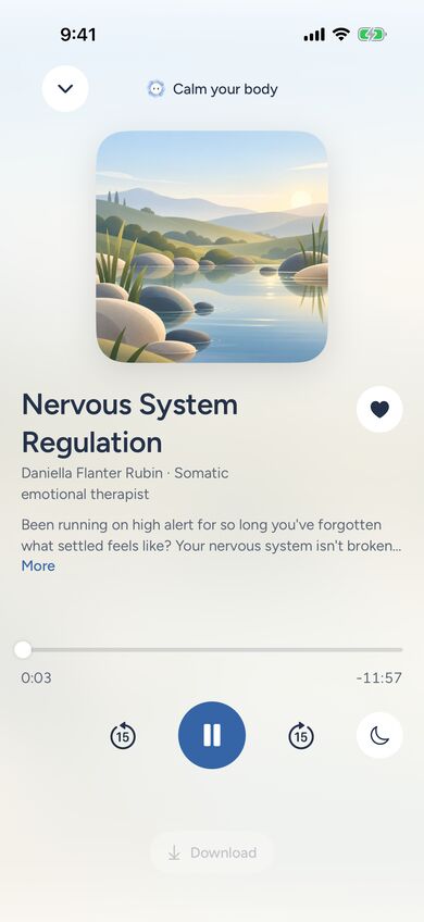 Player screen: Nervous System Regulation by Daniella Flanter Rubin
